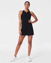 SPANXshape™ Get Moving Zip Front Dress | Very Black